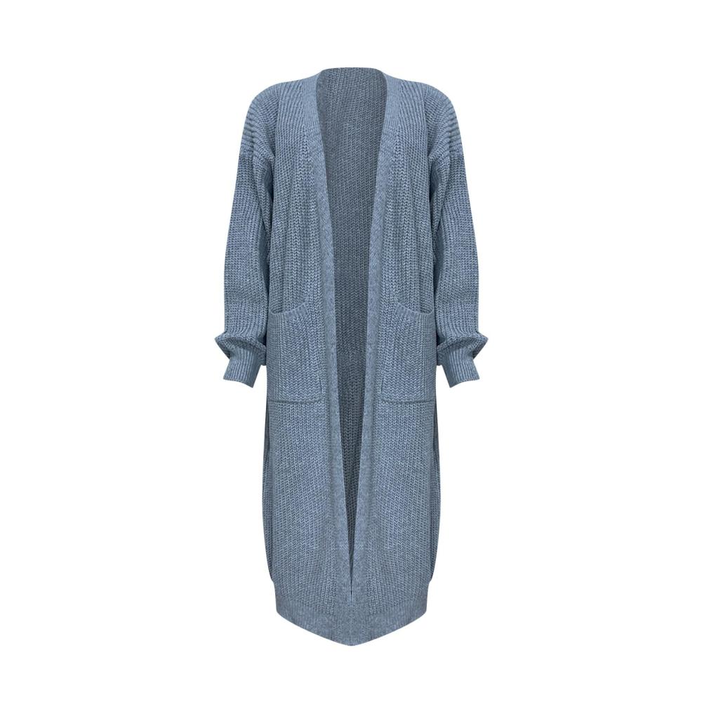 Damen Große Größen Strickjacke Bequeme Baumwolljacke mit Knopfleiste | Einfarbig Casual & Chic | Ideale Oberbekleidung für Freizeit & Alltag | Trendige Jacke für stilbewusste Frauen