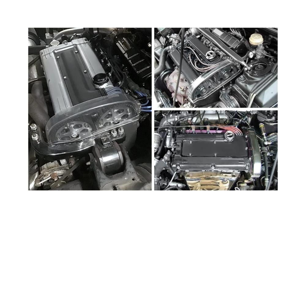 Leistungsstarke Nockenwellen Xwang Store Clear Cam Gear Pulley Timing Riemenabdeckung 92-96 für Mitsubishi Lancer Evo 1-3 – Verbessern Sie die Leistung Ihres Motors jetzt