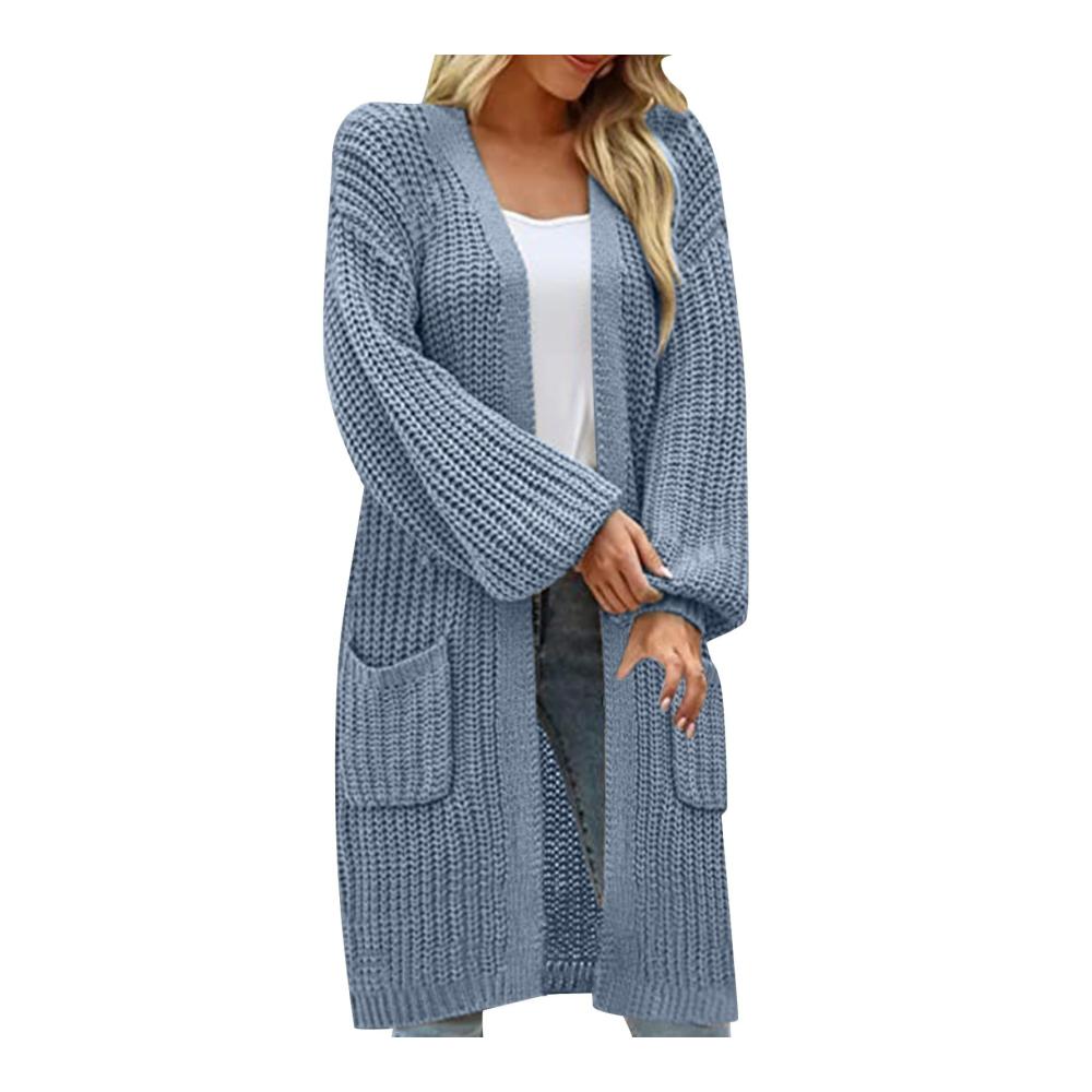 Damen Große Größen Strickjacke Bequeme Baumwolljacke mit Knopfleiste | Einfarbig Casual & Chic | Ideale Oberbekleidung für Freizeit & Alltag | Trendige Jacke für stilbewusste Frauen