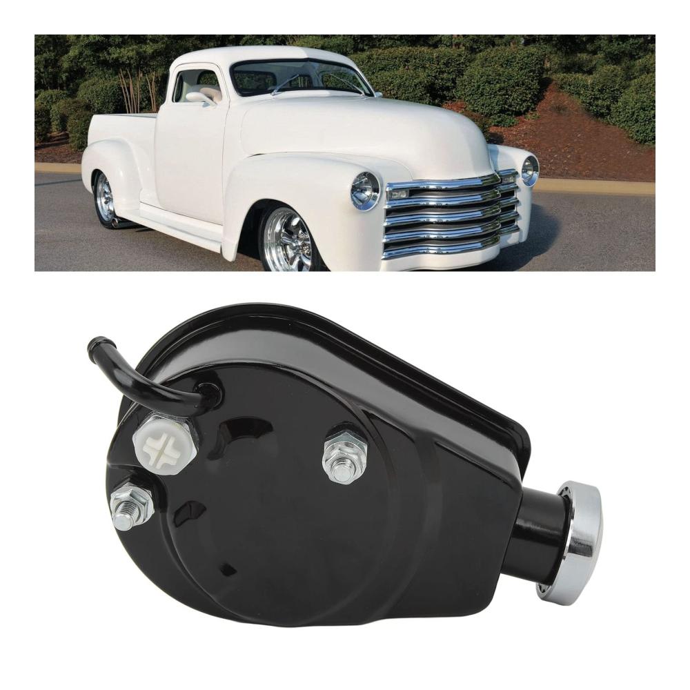 Hochwertige Servolenkungspumpe für SBC Street Rods | Passend für Saginaw-Pumpen mit 5/8 Keilwelle | Kompatibel mit den meisten Autos von 1965 bis 1979 | Zuverlässige Servopumpen (Schwarz