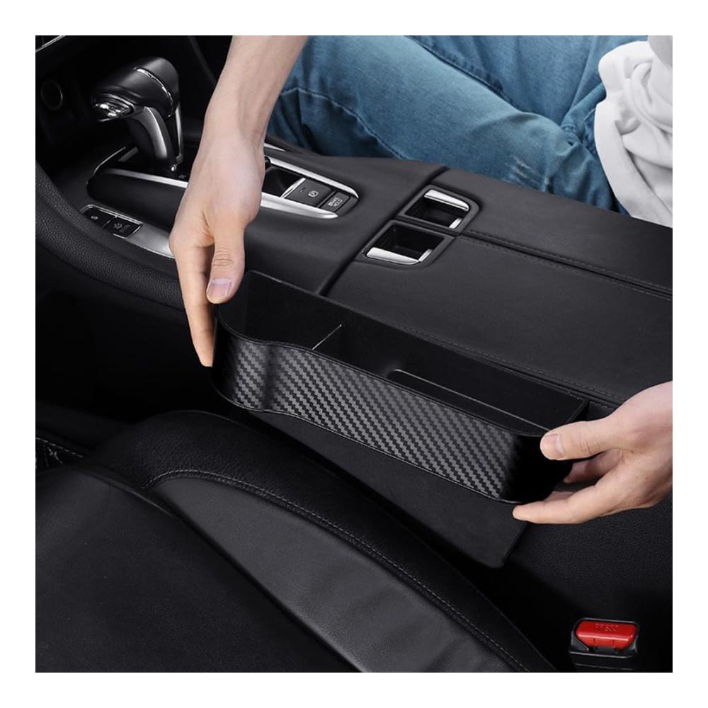 2er Set Auto Getränkehalter & Organizer für Konsole und Vordersitz | Praktische Aufbewahrung für Schlüssel Handy Geldbörsen | yufana Auto Zubehör für Ordnung im Fahrzeug