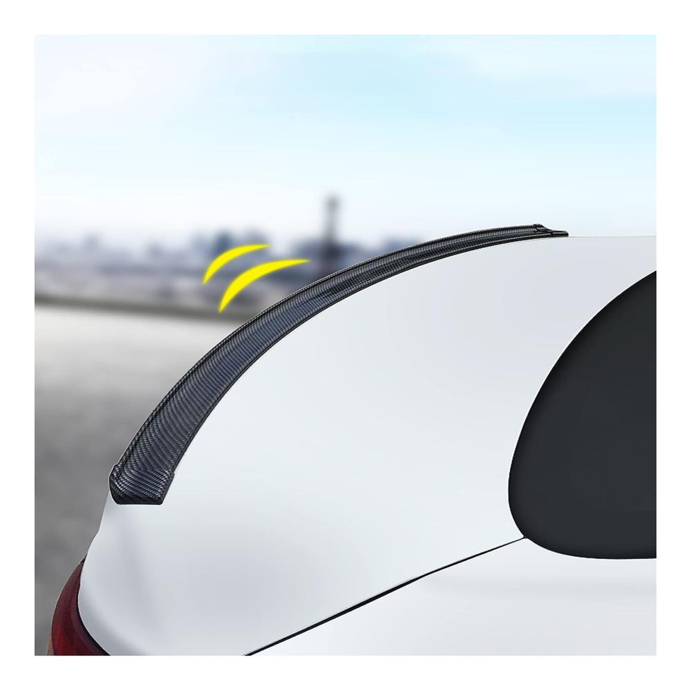 Verbessern Sie die Aerodynamik Ihres Fahrzeugs! 1,5 m flexibler Gummi-Heckspoiler für S6 C6 C6.5 Limousine (2006–2011). Einfache Montage ohne Stanzen. Perfekte Passform für Ihren Wagen