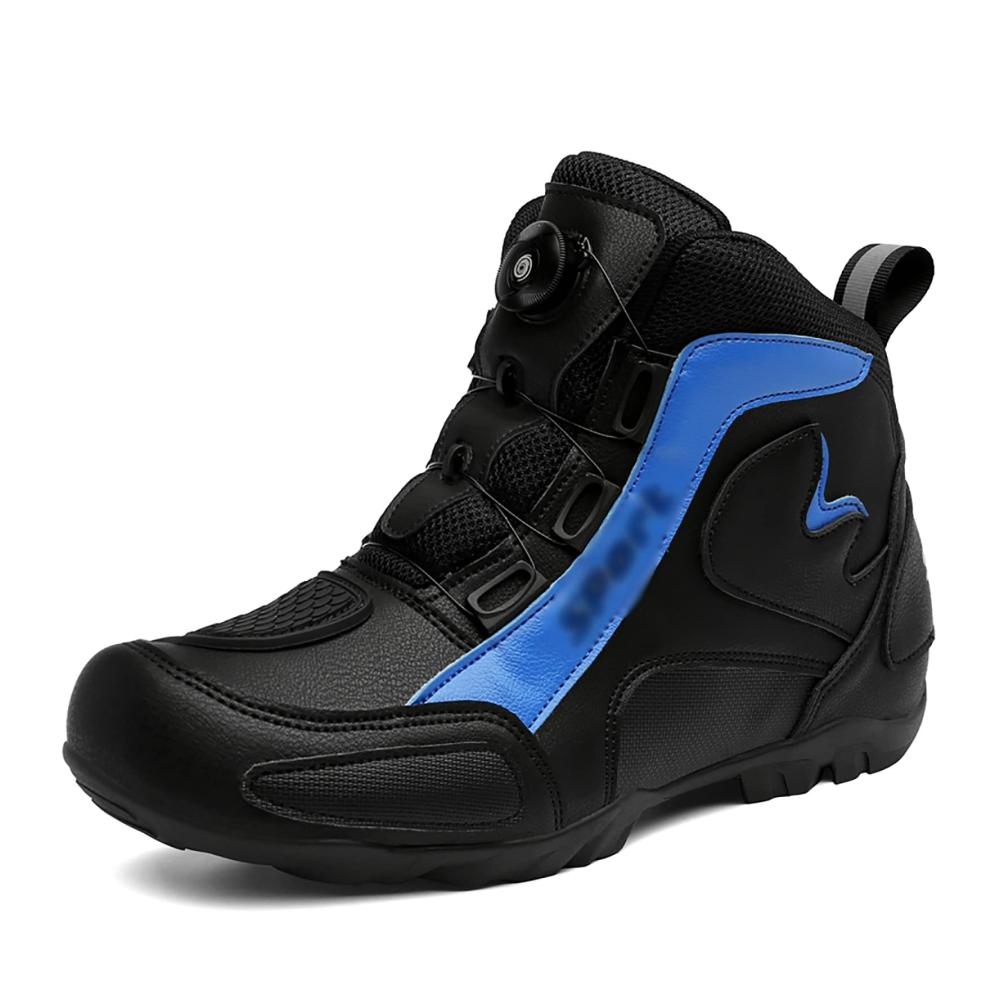 Hochleistungs-Motocross-Stiefel wasserdicht gepanzert für Herren Off-Road-Tourenschuhe blau Größe 44 – Ultimative Dirtbike-Ausrüstung