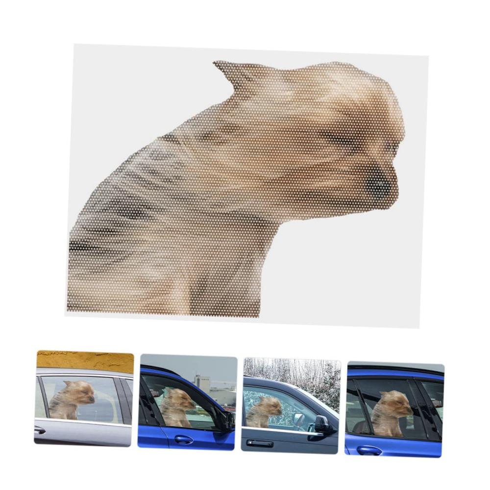 Cartoon Hund Fensteraufkleber | Niedliche Autoaufkleber für Tierliebhaber | Lustige 3D Aufkleber fürs Auto | Wasserdichte Dekoration fürs Autofenster | Hunde Motiv | Set mit verschiedenen Aufklebern
