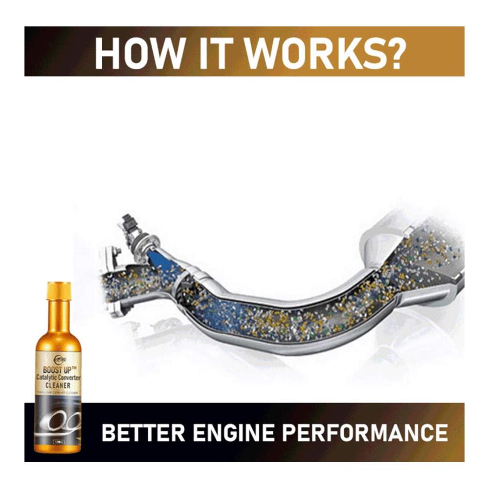 Motor Katalysator Reiniger - Ultimativer 120ml Reiniger für Benzin Diesel & Hybrid Fahrzeuge - Effektiver Catalytic Converter Cleaner & Engine Booster - Maximale Leistung & Umweltschutz