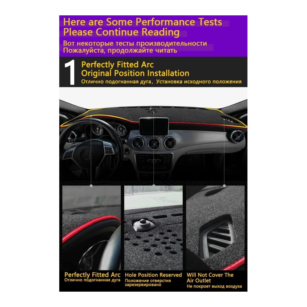 Schützen Sie Ihr Fahrzeug stilvoll! Premium Dash Mat Pad Auto-Teppichabdeckung für A6 C7 2012-2018. Anti-Schmutz & Sonnenschutz für Ihre Armaturenbretter