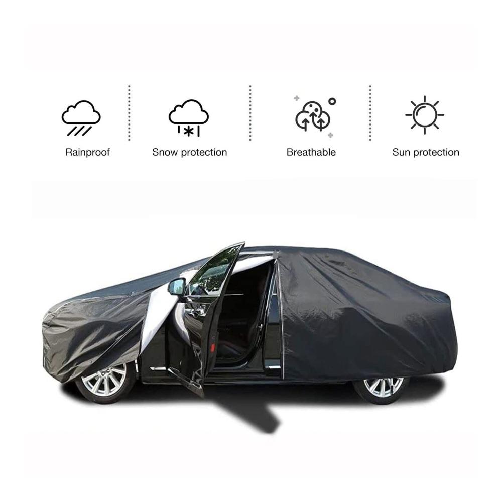 Autoabdeckung für Suzuki Swift Grand Vitara Ignis Jimny SX4 S-Cross | Komplette Autoabdeckungen Staubdicht Wasserdicht Wetterfeste Autoplane | Hochwertige Schutzabdeckung für alle Witterungen | Passgenaue Abdeckplane (Farbe01 GrößeSX4 S-Cross