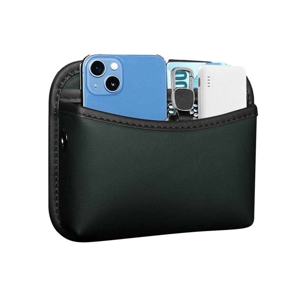 Armlehnen-Aufbewahrungsbox | Auto-Organizer für Mittelkonsolen | Tasche für Geldkarten Schlüssel Brillen | Große Kapazität | Selbstklebend | Beifahrersitz-Halterung