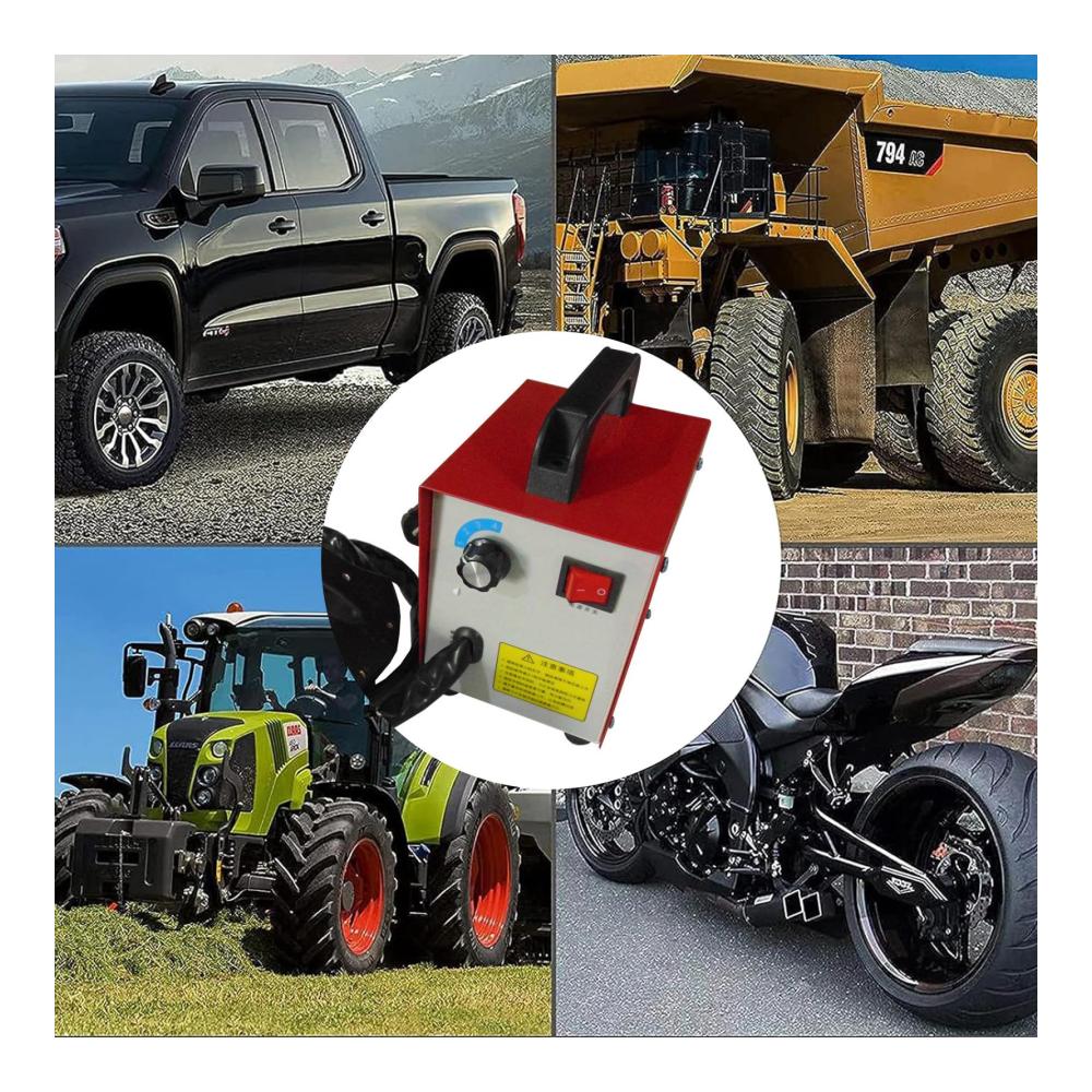 Professionelles Montiereisen für LKW-Reifen | Robuste 350-W-Reifenrillmaschine | U- und V-Typ-Reifenriller | Präzise Maschine zum Nuten von Reifen | Eisenschneider-Set für perfektes Nachschneiden | Ideal für Werkstatt und Reifenhandel