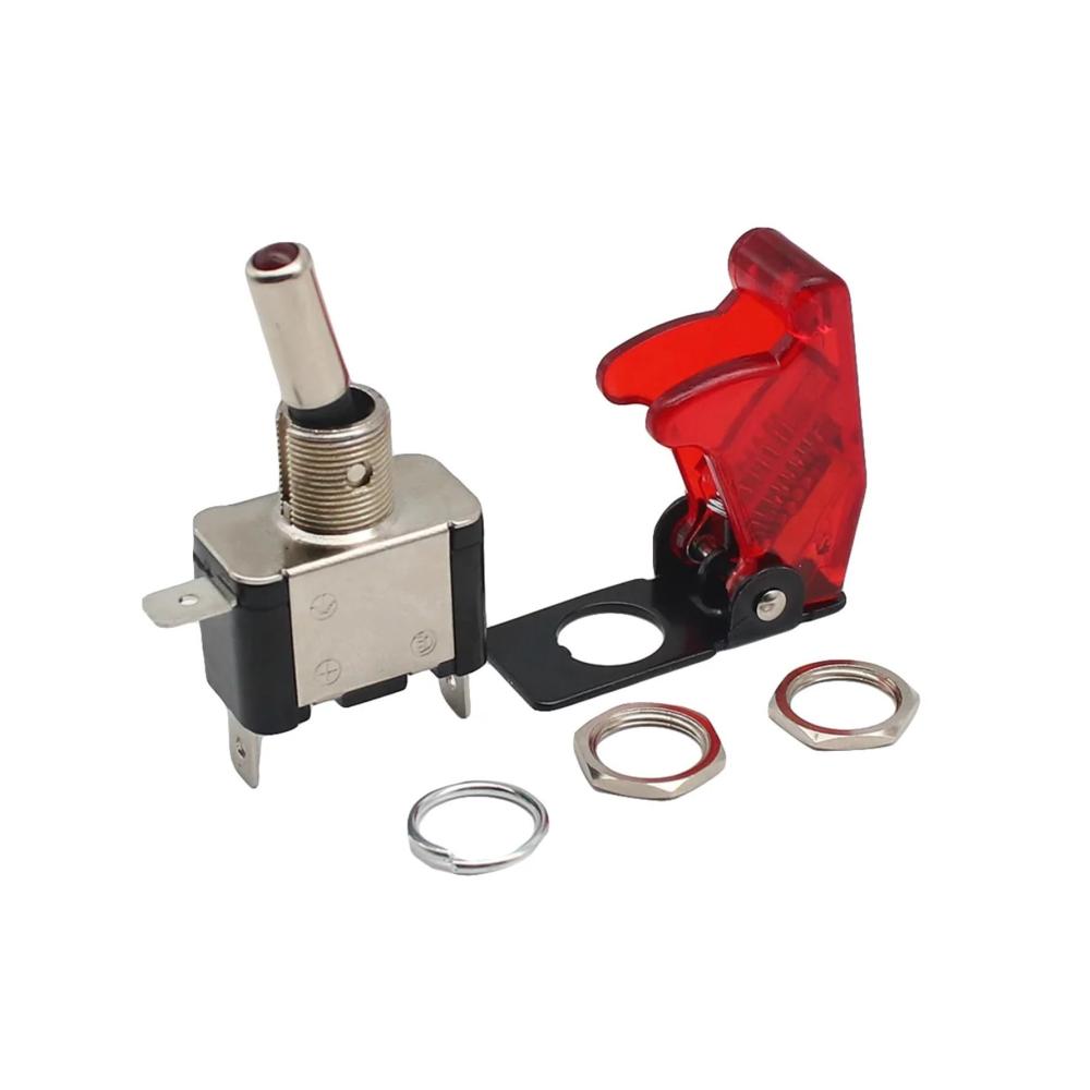 Erleuchten Sie Ihre Fahrzeuge mit unserem beleuchteten LED-Kippschalter-Set für Auto Boot und LKW. Mit Sicherheitsabdeckung und 12V 20A in Rot Blau Grün Gelb und Weiß