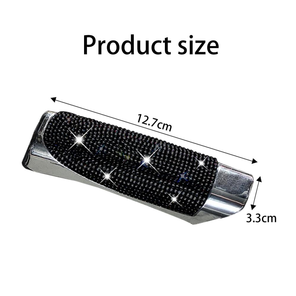 Luxus Diamant Auto Handbremsengriffe - Stilvolle Schutzhülle für Handbremse - Universelle Passform - Premium Auto Dekoration - Schwarz