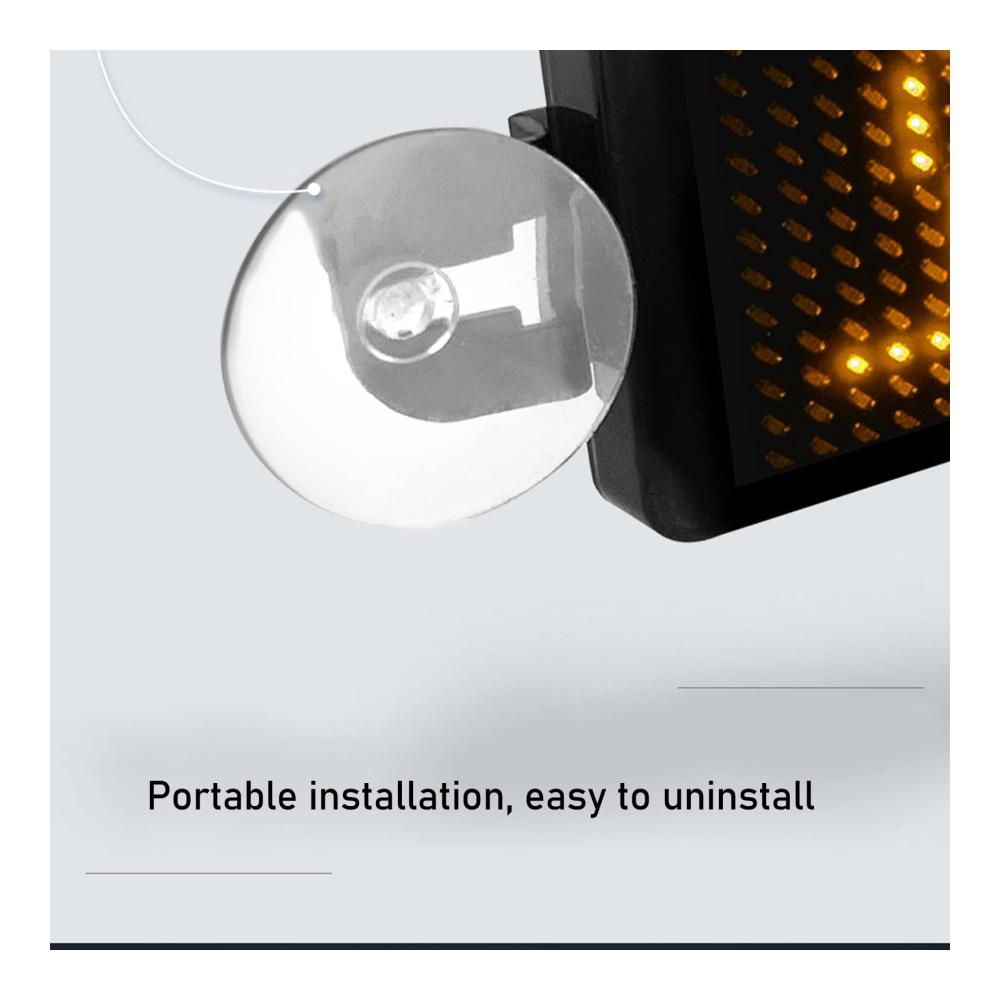 Entdecken Sie die Zukunft der Innenbeleuchtung Programmierbares Scrollendes LED-Schild für Auto-Heckscheibenwerbung mit USB-Wiedergabe! Erreichen Sie Ihre Ziele mit 12x72 Auflösung und DC 5V Stromversorgung