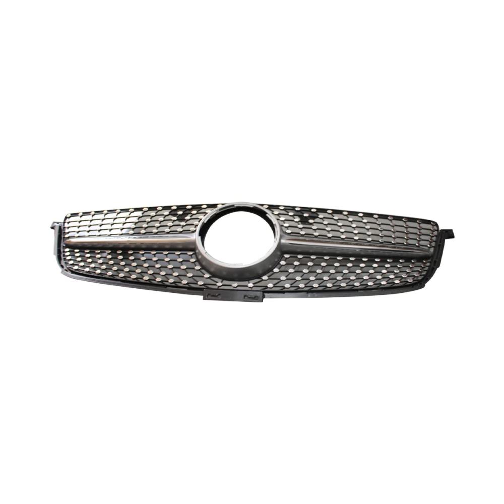 Entdecken Sie Eleganz und Leistung Front- & Kühlergrille Upgrade für Ihren Mercedes Benz W166 ML Class 2012-2014 - Racing Billet Bumper Grill mit Diamantmuster für einen atemberaubenden Facelift. Perfekte Kombination von Stil und Qualität für Ihren Wagen