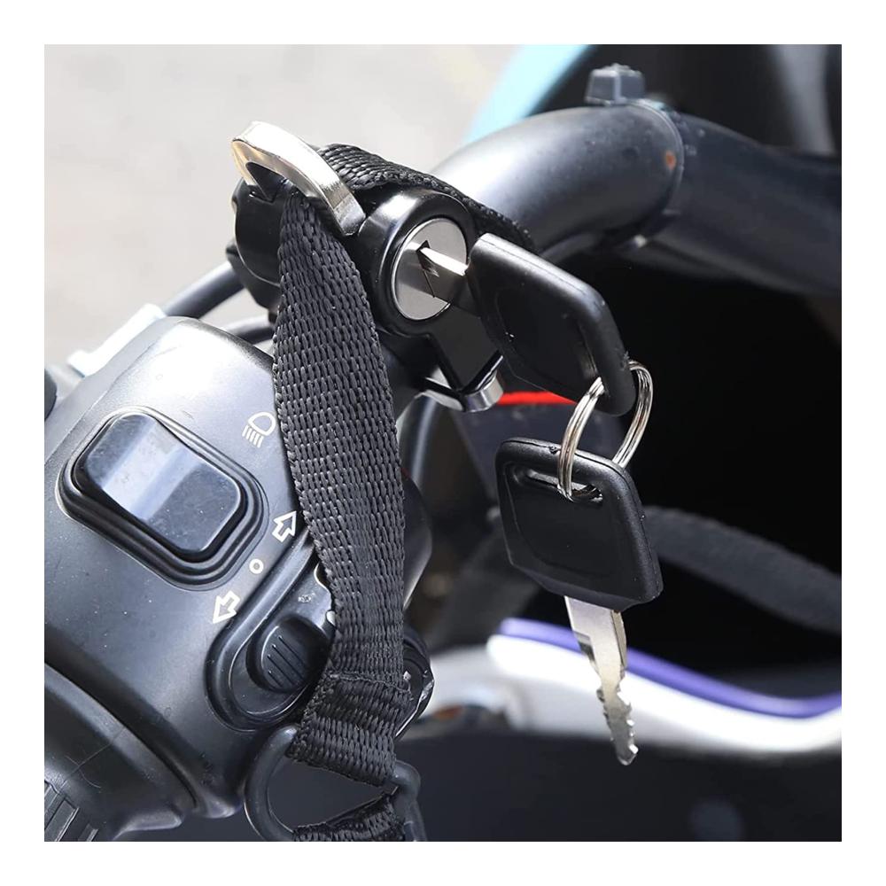 Diebstahlsicherungen 2er Set Motorrad Helm- & Lenkerschloss aus Legierung – Hochsicheres Motorrad Sicherheitsschloss-Kit für 22-28mm Lenkerschläuche inkl. Schlüsseln – Diebstahlschutz Zubehör