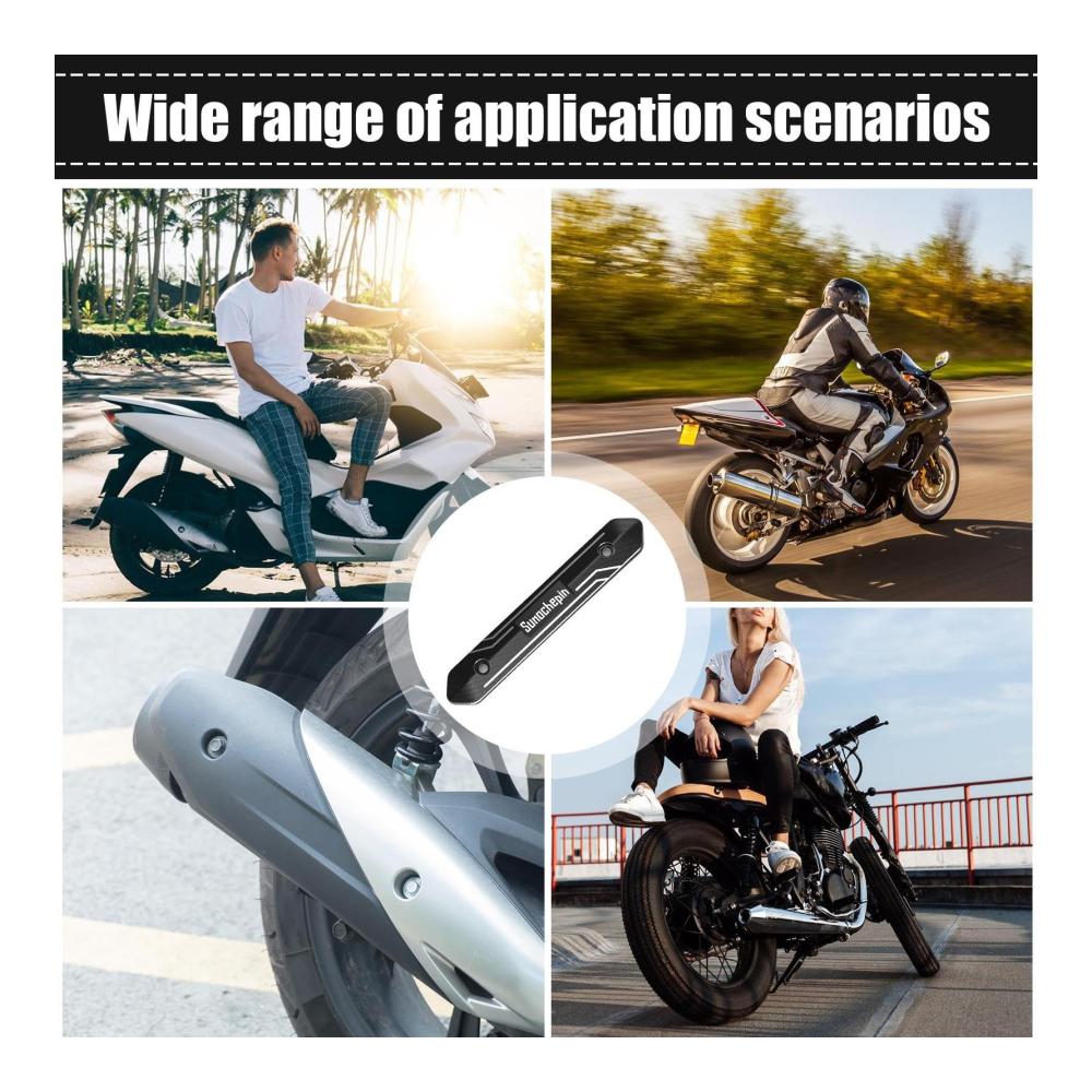 Hochwertige Hitzeschildfolie für Auspuffrohre | Effektive Wärmeisolationsabdeckung gegen Verbrennungen | Hitzeschutz-Schalldämpferabdeckung | Motorradzubehör