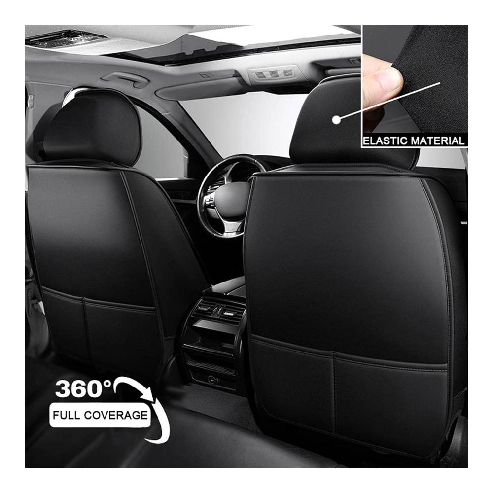 Hochwertige Sitzbezüge für Hyundai Tucson 2000-2023 | Wasserdichte Leder-Autositzauflagen | Universelle Passform | Schützen Sie Ihre Sitze mit stilvollen Schonbezügen | Anti-Rutsch | 5-Sitzer | Weiß