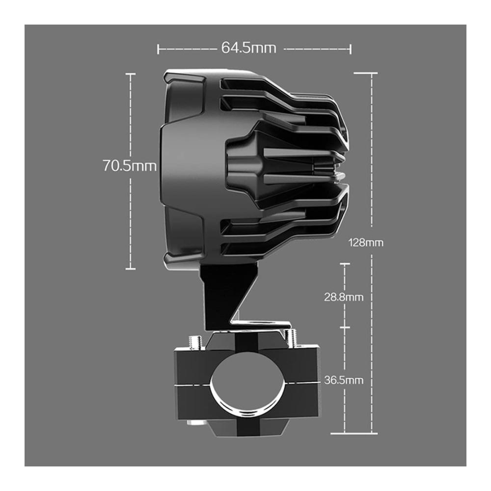 2 Stück Hochleistungs-Motorrad-Frontscheinwerfer-Set | 120W 12000LM 6000K Nebelscheinwerfer für BMW R1200GS F800GS F700GS F650 K1600 | Arbeitsscheinwerfer für klare Sicht und Sicherheit