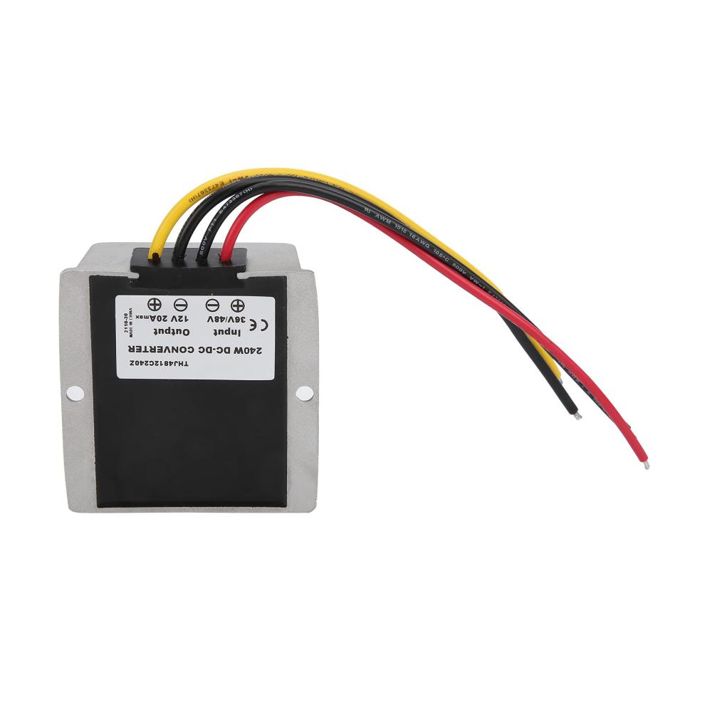 Wasserdichter IP68 Spannungsreduzierer Wandler für Golfwagen | 20A 240W 12V auf 48V/36V auf 12V Spannungsregler Transformator