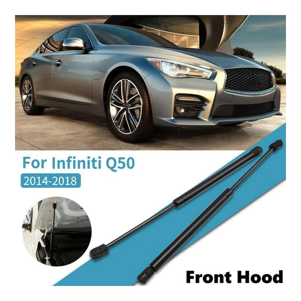 Verbessern Sie die Leistung Ihres Q50! 2x Domstreben für stabilere Fahrten | Kompatibel mit Q50 2014-2018 | Robuste Federbeinstützen für mehr Sicherheit und Kontrolle | Ersetzt OEM 65470-46A0A 6801 PM3369