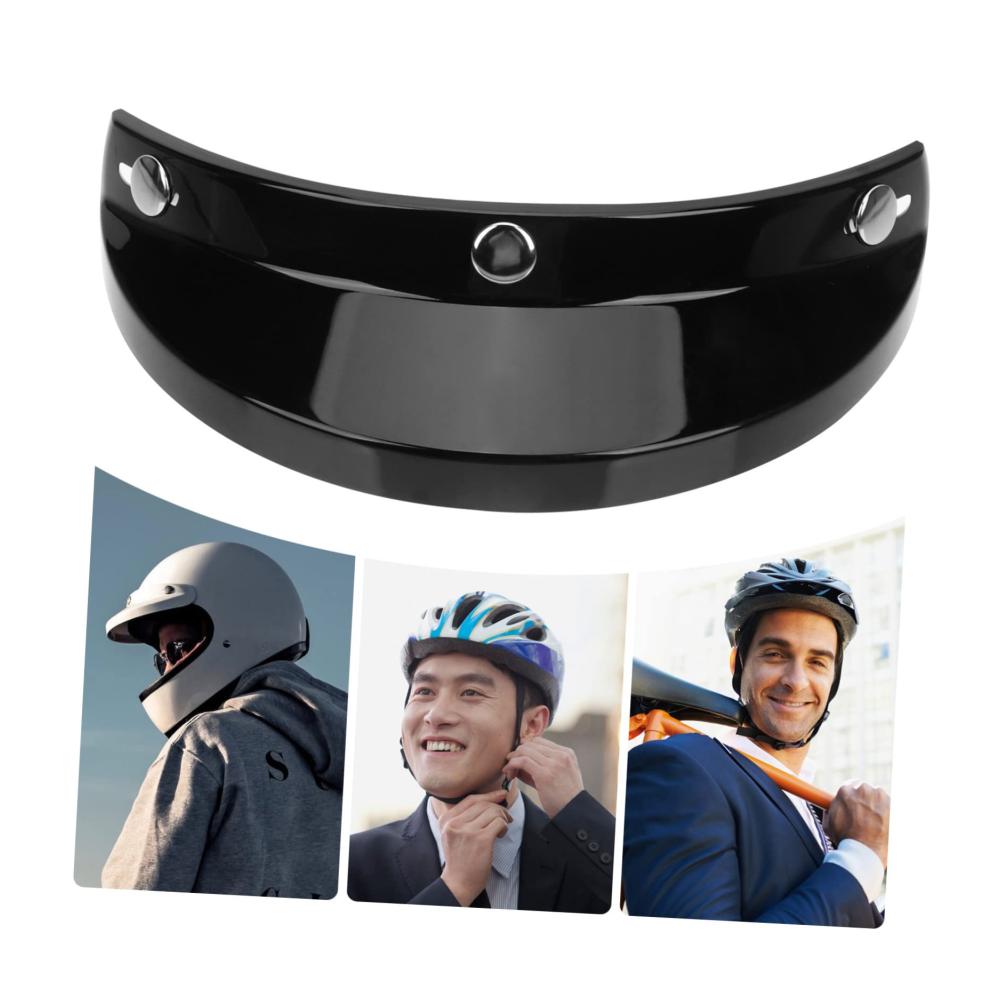 Helmvisiere Retro Motorradhelm Sonnenschirm Kappe für Regenschutz | Hochwertige Schutzabdeckung und Zubehör für Fahrrad- und Motorradhelme | Ski-Maske Ersatzteil für maximalen Schutz und Stil