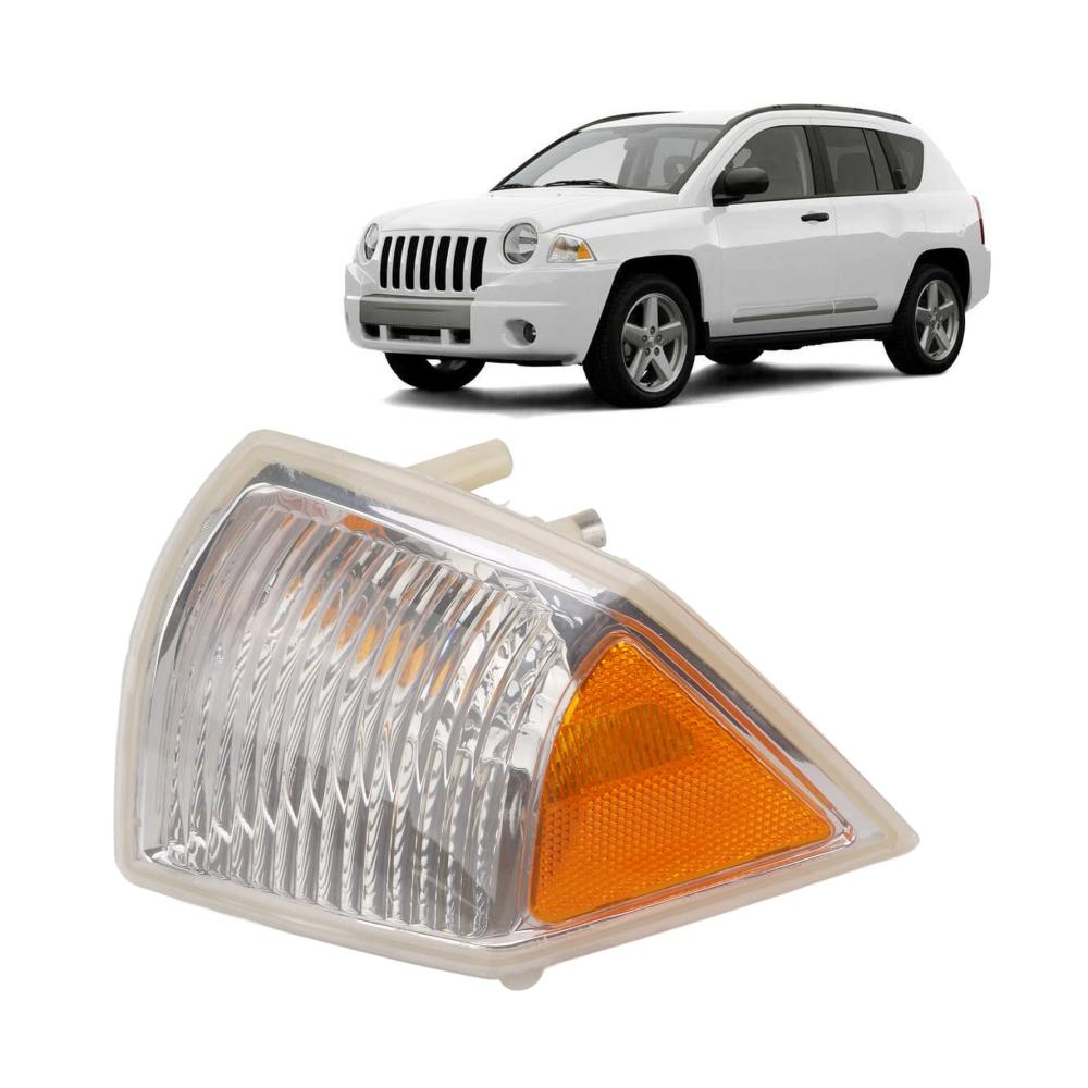 Hochwertiges Seitenleuchten-Gehäuse für Jeep Compass 2007-2010 | Front-ABS-Blinker-Anzeigelampengehäuse | Robuster Ersatzteilkomponente(Links