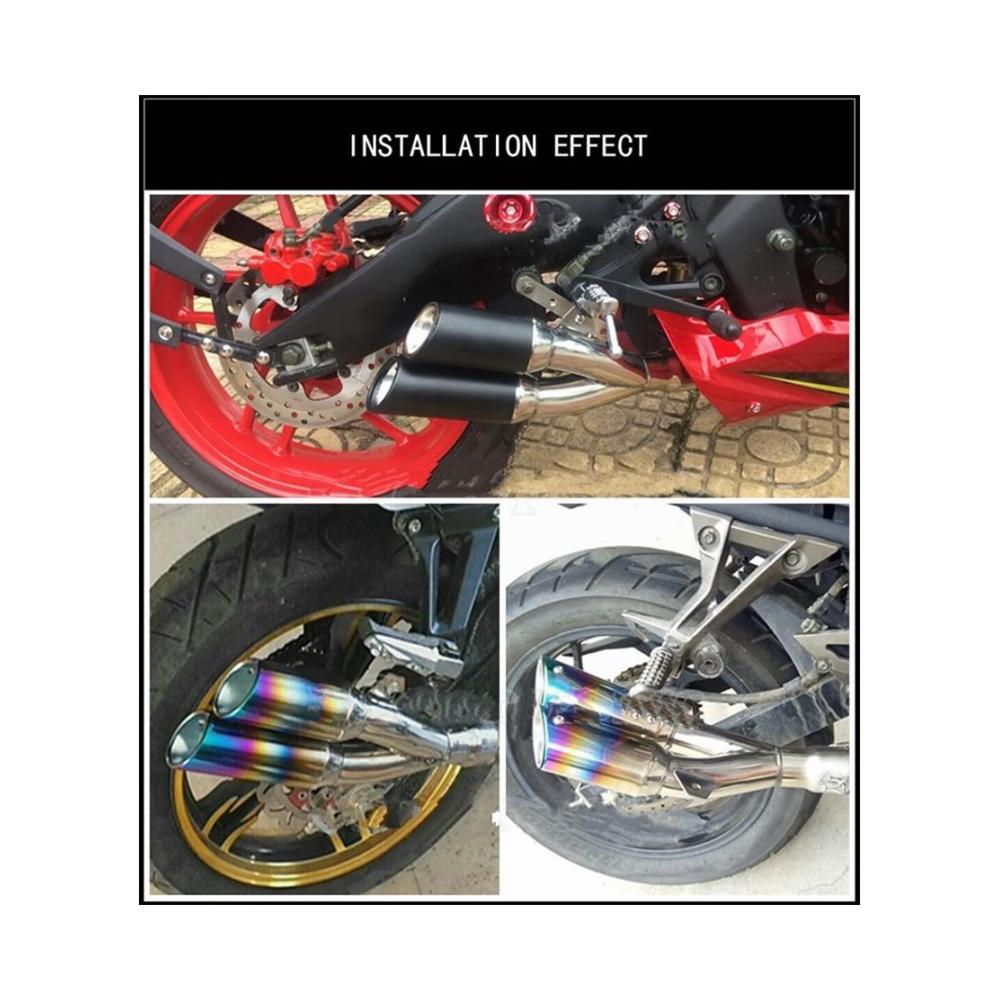 Hochwertiger Endschalldämpfer für R25 R3 R6 Motorräder | Modifiziertes Auspuffrohr mit abnehmbaren Doppellöchern und DB Killer | Verbessern Sie den Klang und die Leistung Ihres Bikes jetzt