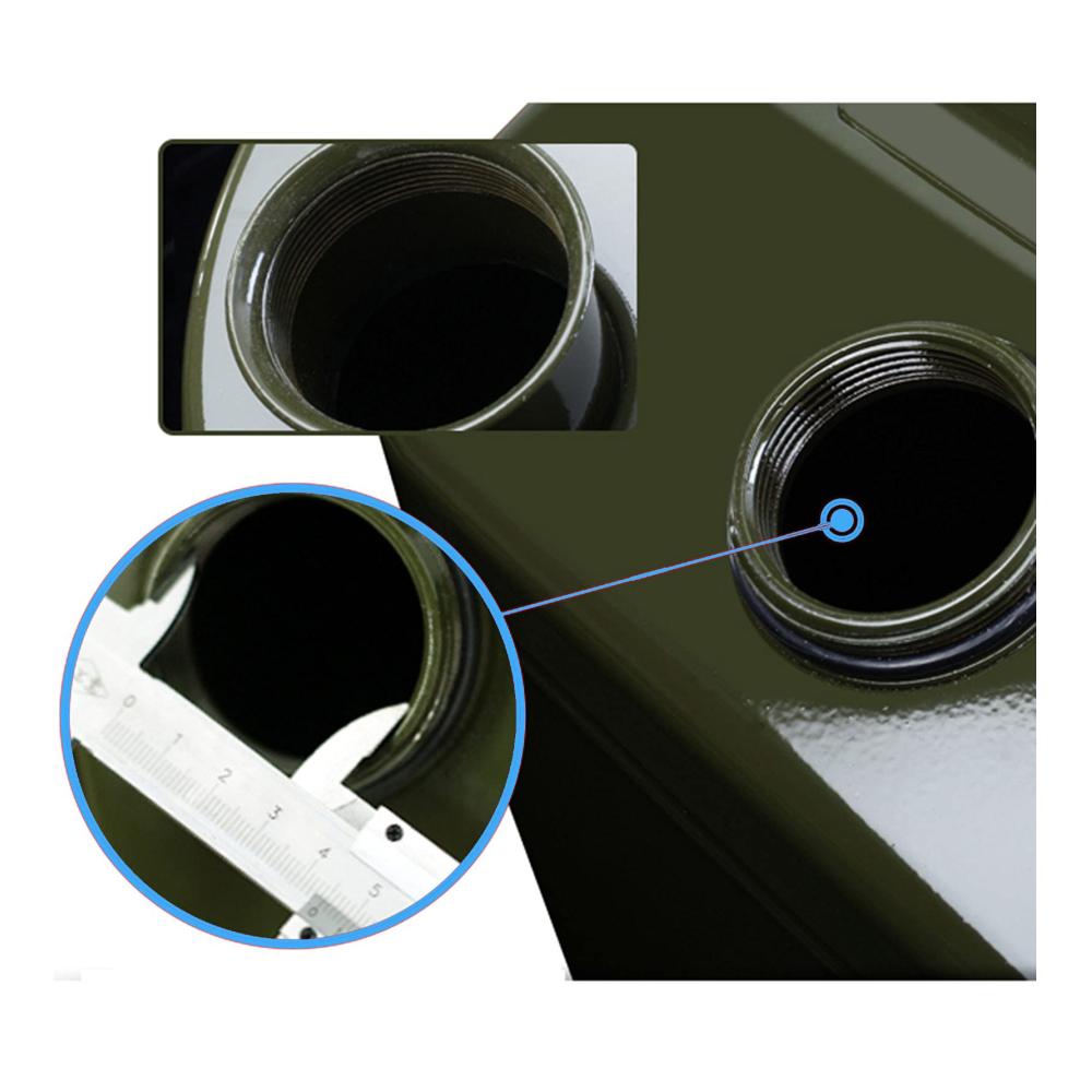 Hochwertiger Metall-Benzinkanister 30L für Notfall-Backup in Fahrzeugen - Robuster Dieselkanister für Autos LKWs - 08mm Dicke Square Power Design