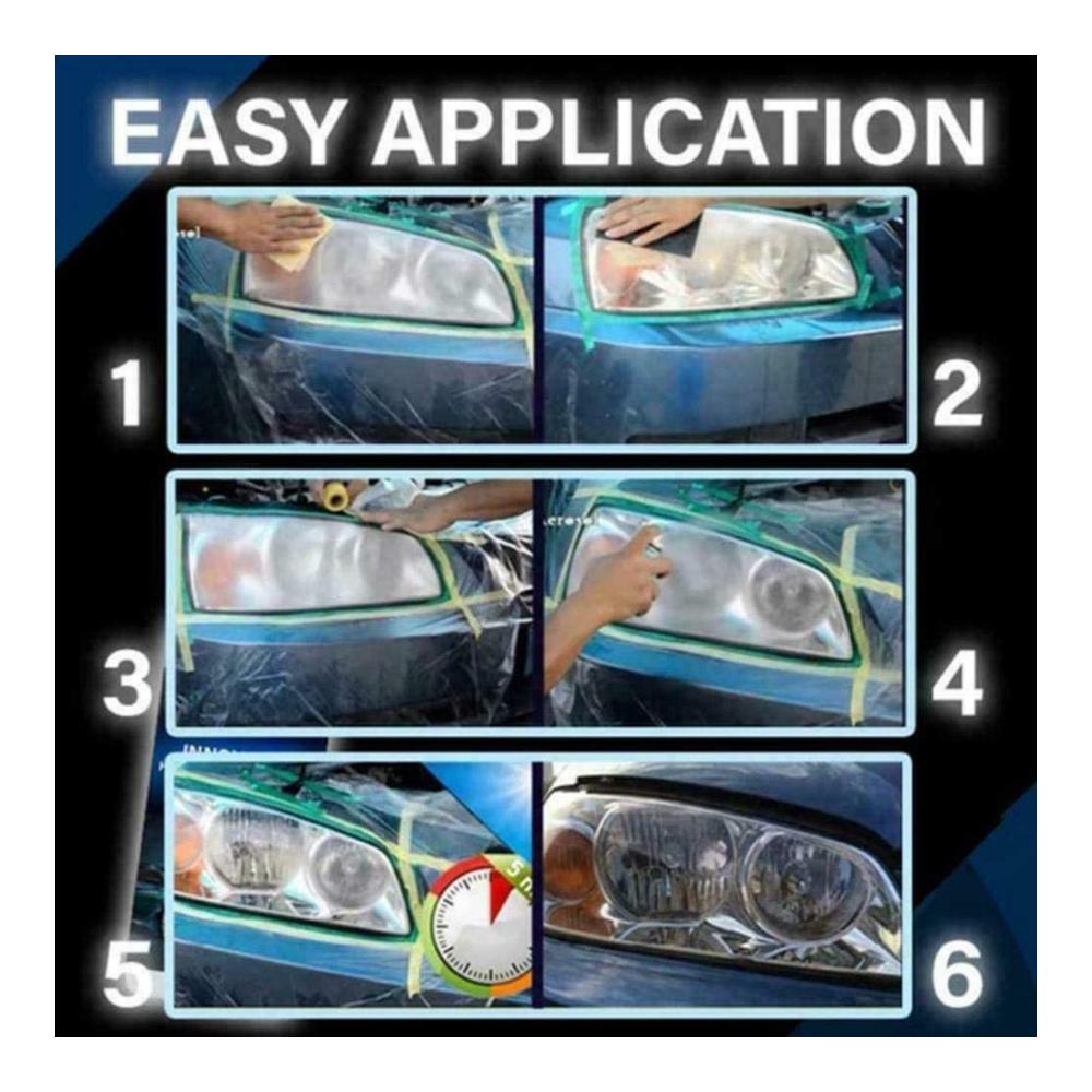 2er-Pack Leistungsstarke Fortgeschrittene Scheinwerfer-Reparatursets | Klarer Blick | 30ML Auto Scheinwerfer Reparatur Polish & Beschichtung | Professionelle Scheinwerferreparatur | Glanz und Sicherheit