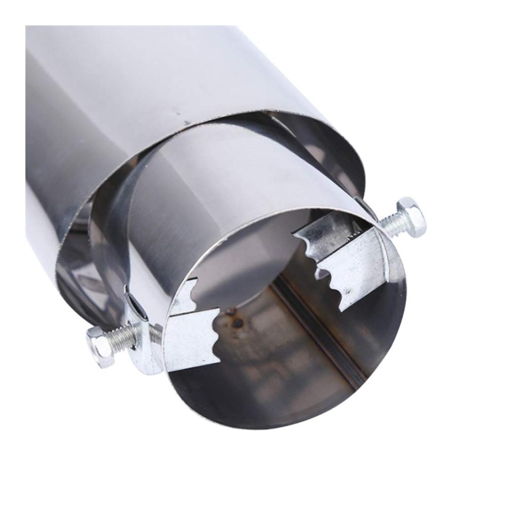 Premium Edelstahl Auspuffrohrleitungen - Universaler Schalldämpfer für optimale Leistung und Sound. Passend für 15-21 Zoll (38-53 cm) Rohrdurchmesser. Verbessern Sie Ihren Auspuff jetzt