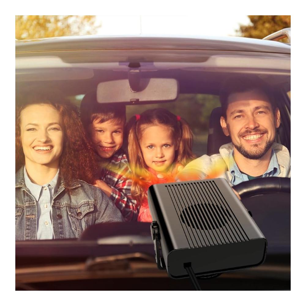 Entfernen Sie Eis mühelos mit unserem Türschlossenteiser! Tragbarer Auto Heizlüfter 24V für klare Sicht & angenehme Fahrt. 2-in-1 Defroster & Kühlventilator mit Zigarettenanzünderstecker & 360° Drehbasis. Jetzt erhältlich in Schwarz