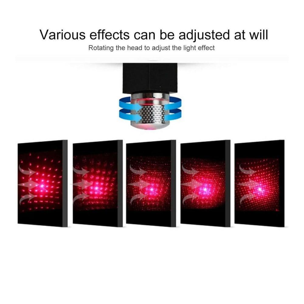 2 Stück LED Innenbeleuchtung Set | Romantische Sternenhimmel Projektoren für Auto & Wohnzimmer | USB Nachtlicht | Atmosphäre Schaffen in jedem Raum