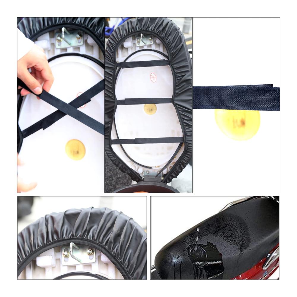 Hochwertige Sitzbezüge im 2er-Pack für 50-70cm Sitze - Wasserdichter Schutz für Motorrad- und Rollersitze - Praktischer Sitzschutz mit Gummiband - Ideal für lange Fahrten und Schutz vor Staub und Kissen