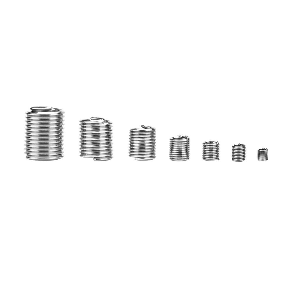 Hochwertige Gewindereparaturwerkzeuge - 60-teiliges Set aus Edelstahl-Gewindeeinsätzen M3-M12 zur Verstärkung und Reparatur von Gewinden. Robust und langlebig