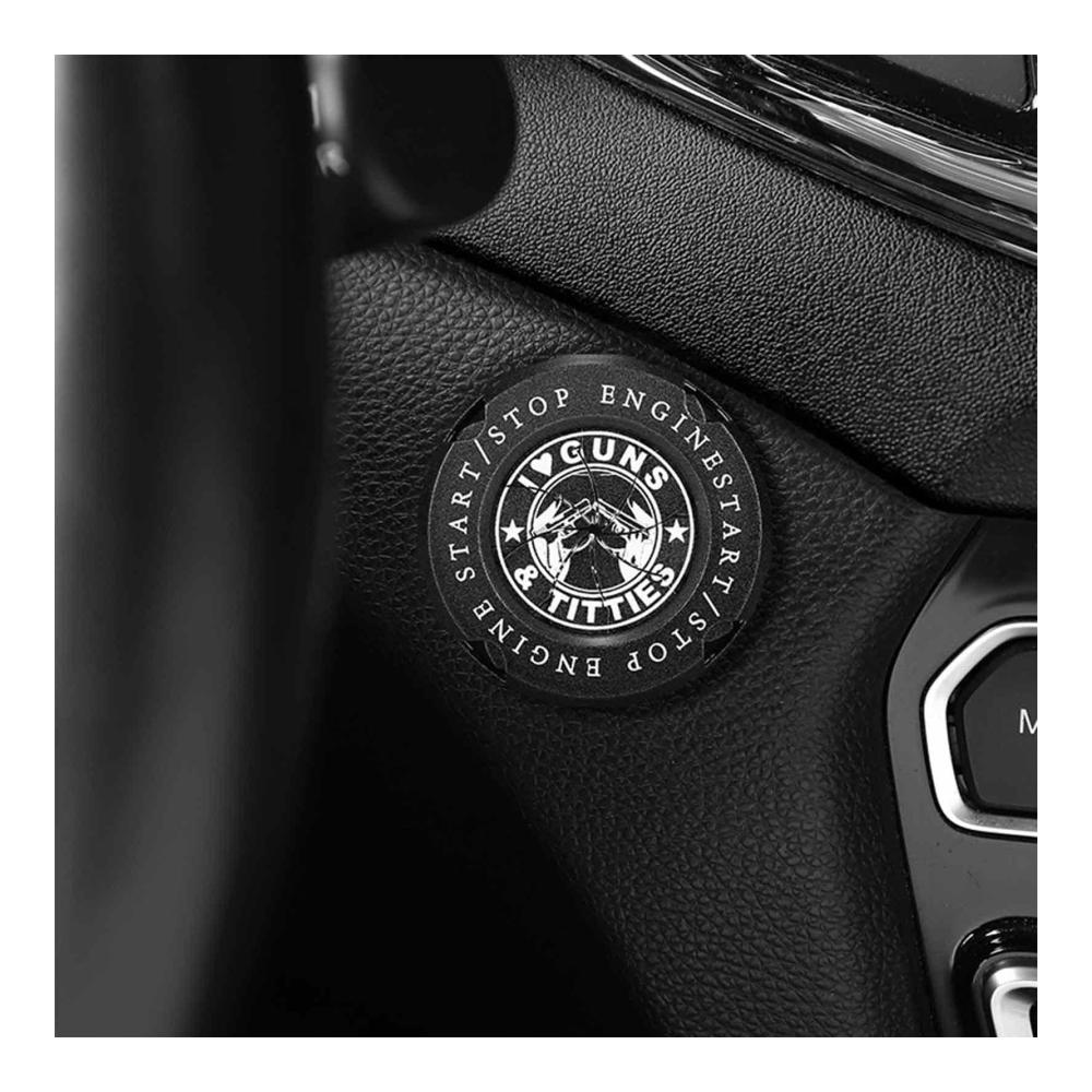Hochwertige Druckschalter-Abdeckung für Push-to-Start Auto Motor Deko | Schutz & Style für Zündknopf | Legierungsdesign für Start-Stopp-Tasten | Schützen & Verschönern Sie Ihr Fahrzeug