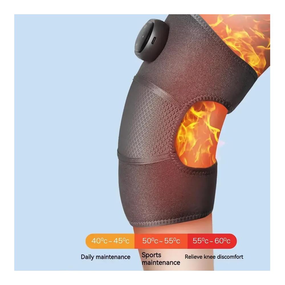 Erleben Sie ultimative Entspannung Vibrationsbeheiztes Knie-Massagegerät mit 3-in-1 Funktion für Schulter und Ellenbogen. 5 Heizmodi für anpassbaren Komfort und Knieschutz. Ideal für Schmerzlinderung und Regeneration