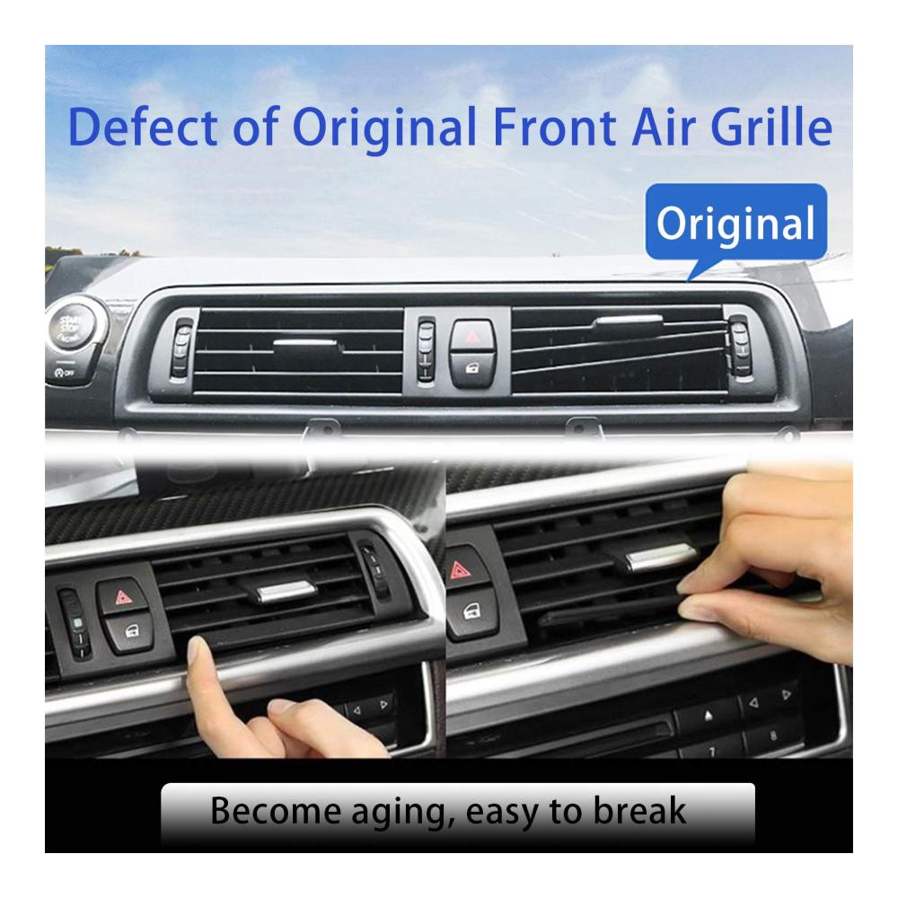 Mittelkonsolen Lüftungsgitter für BMW 5er F10/F11 2010-2016 | Front AC Vent Ersatzluftkonsole | Auto Zubehör für 520 523 525 528 530 535 550 | Verbessern Sie Ihre Klimaanlage jetzt