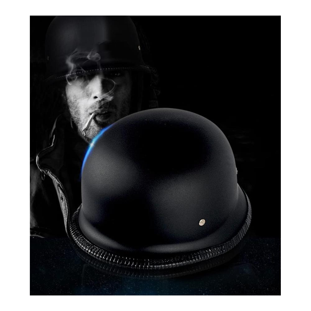 Ultimativer Retro Jethelm für stilbewusste Biker | Deutsch Motorrad Halbhelm für Männer und Frauen | Klassisches Design mit moderner Sicherheitstechnologie | Komfortabel und strapazierfähig