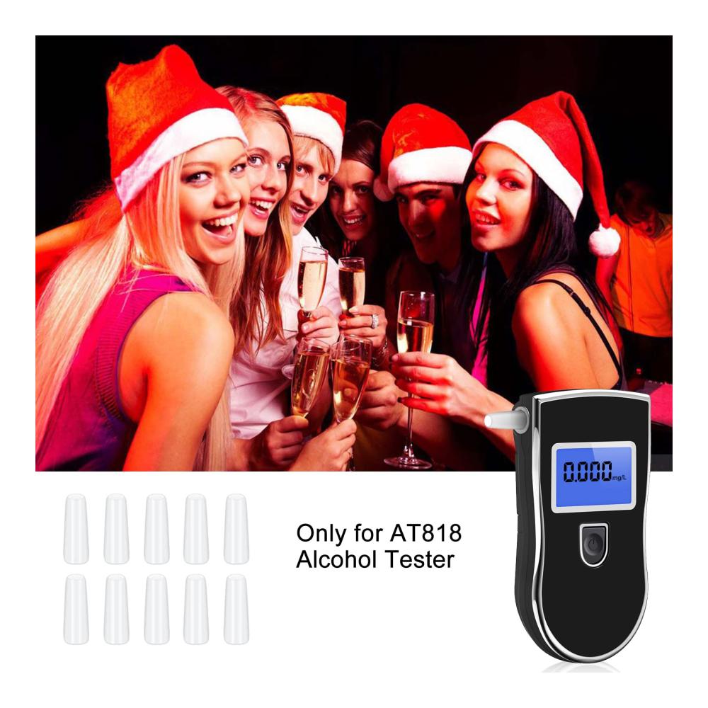 Nowsok 60 Stück Mundstücke für AT818 Alkoholtester | Hygienisches und umweltfreundliches Zubehör | Recycelbar | Perfekte Passform für präzise Ergebnisse | Kompatibel mit AT818 | Erhöhen Sie Ihre Sicherheit heute