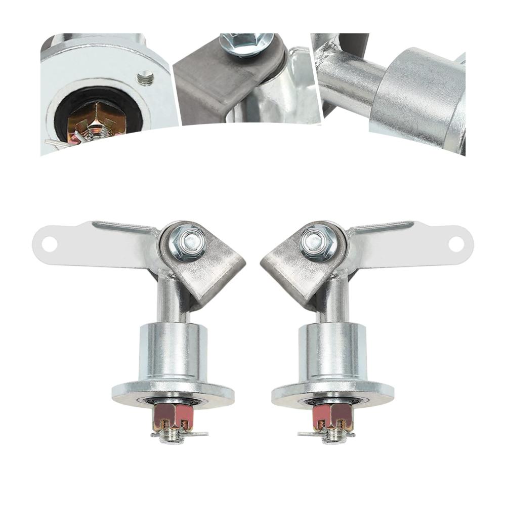 Hochwertige 5 Achsschenkel-Spindel aus Stahllegierung - Verstärkte Achsschenkel für DIY Go Kart Quad & Fahrradteile - Silberne Radnaben inklusive - Perfekte Ergänzung für Ihren Kartbau