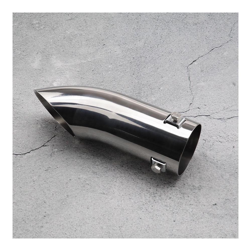 Edelstahl Endrohre für Autoauspuff - Chromfinish passend für 30-55mm Auspuffanlagen - Gebogene Trim-Auspuffblende - Hochwertiges Autoersatzzubehör