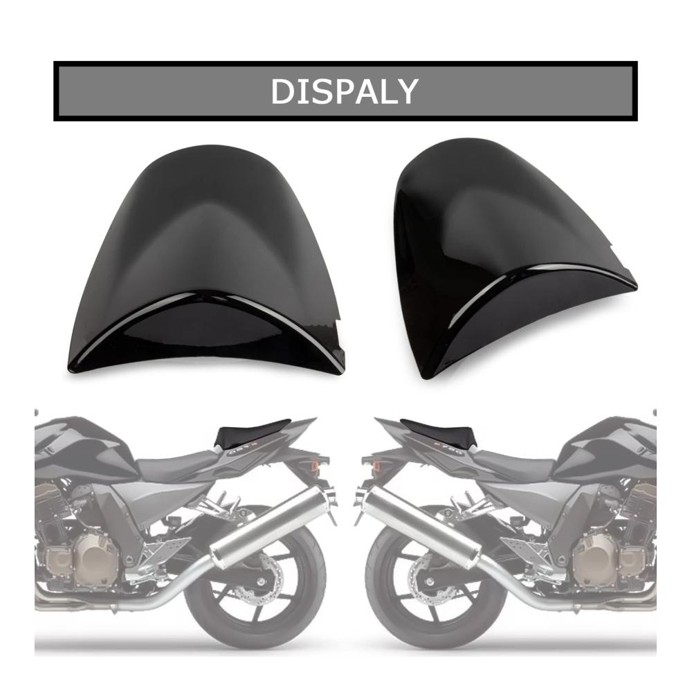 Hochwertige Motorrad Passagier Hinten Beifahrer Sitz Verkleidung für Kawasaki Ninja ZX6R 2003-2004 Z750 Z1000 2003-2006 (Schwarz) - Ultimativer Komfort und Schutz für Ihr Bike
