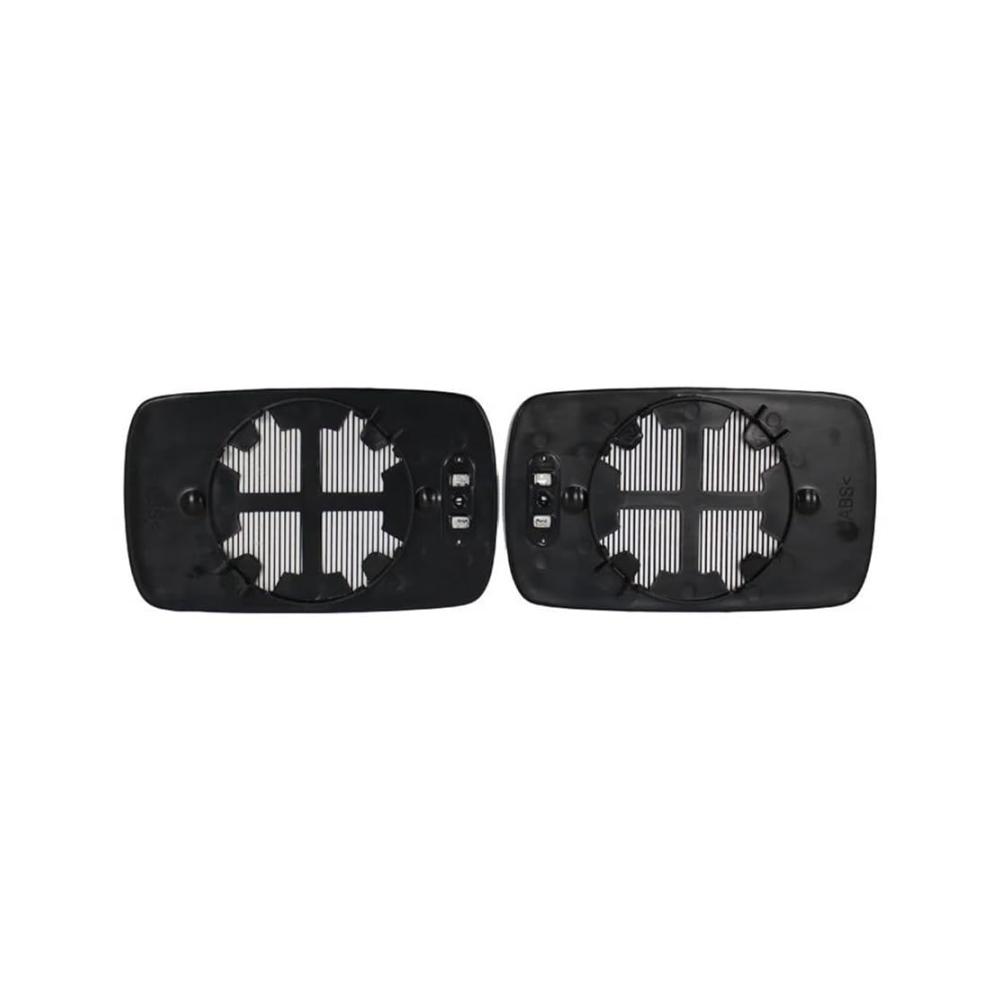 Verbesserte Sicht Beheiztes Ersatzspiegelglas für BMW E46 1998-2006 | Anti-Beschlag & Abtauen | Hochwertiges Glas | Auto Rückspiegel Ersatzteil (Farbe Lila