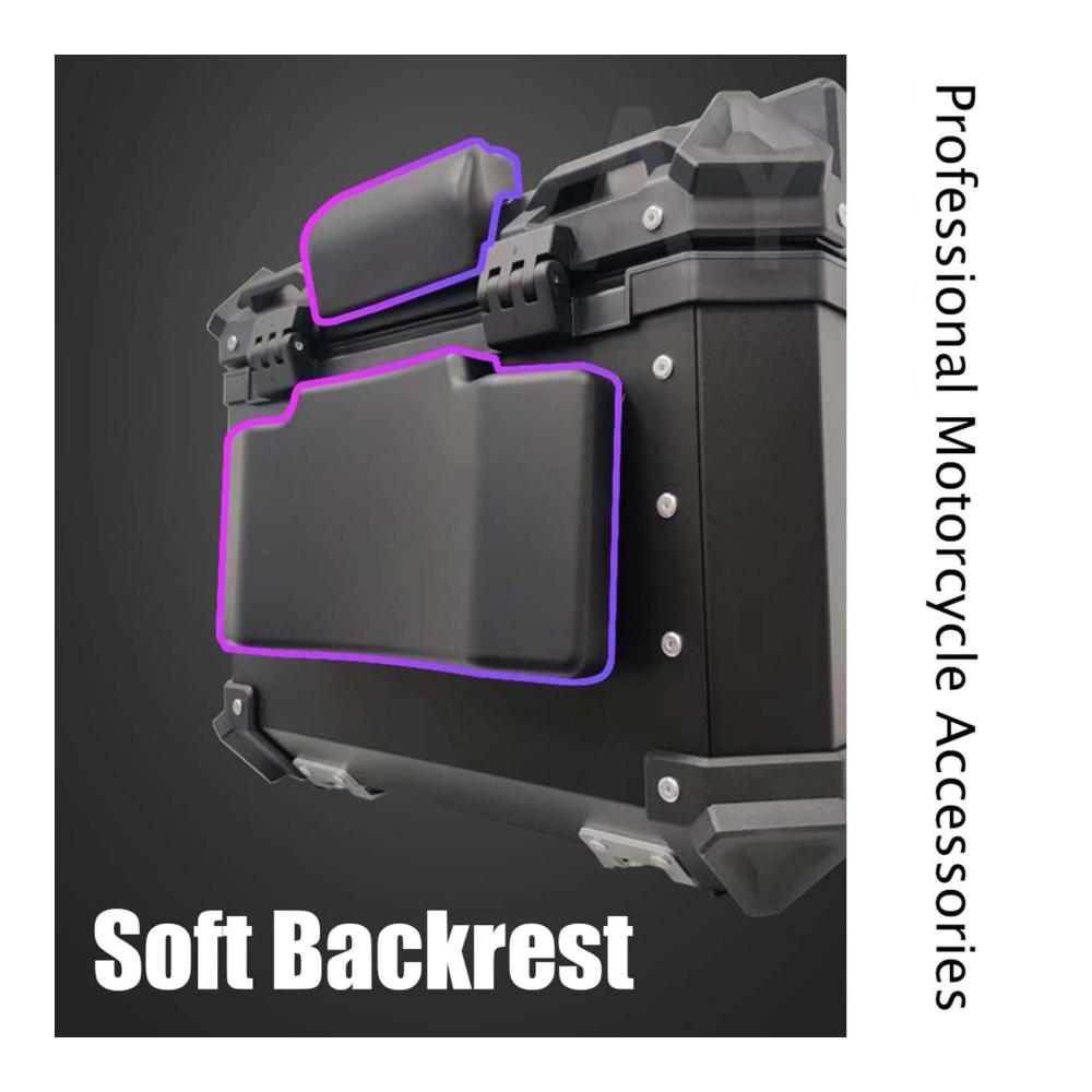 Entdecken Sie Stil und Funktion mit unseren hochwertigen Leder & Satteltaschen - Motorrad Top Box 55L aus Aluminium mit RüCkenlehnen und Tastenreflexionsaufkleber für ultimativen Fahrkomfort. Genießen Sie sicheres und stilvolles Reisen