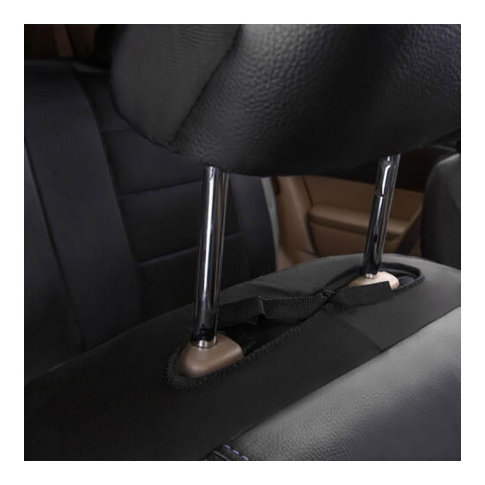 Autositzbezüge Leder für Subaru Forester SJ 4.Gen 2013-2019 | Komplettes Set | Hochwertiges Sitzbezügeset für Vorder- und Rücksitze | Schützt Ihr Auto stilvoll und effektiv | Inklusive Autositzzubehör | A/Black