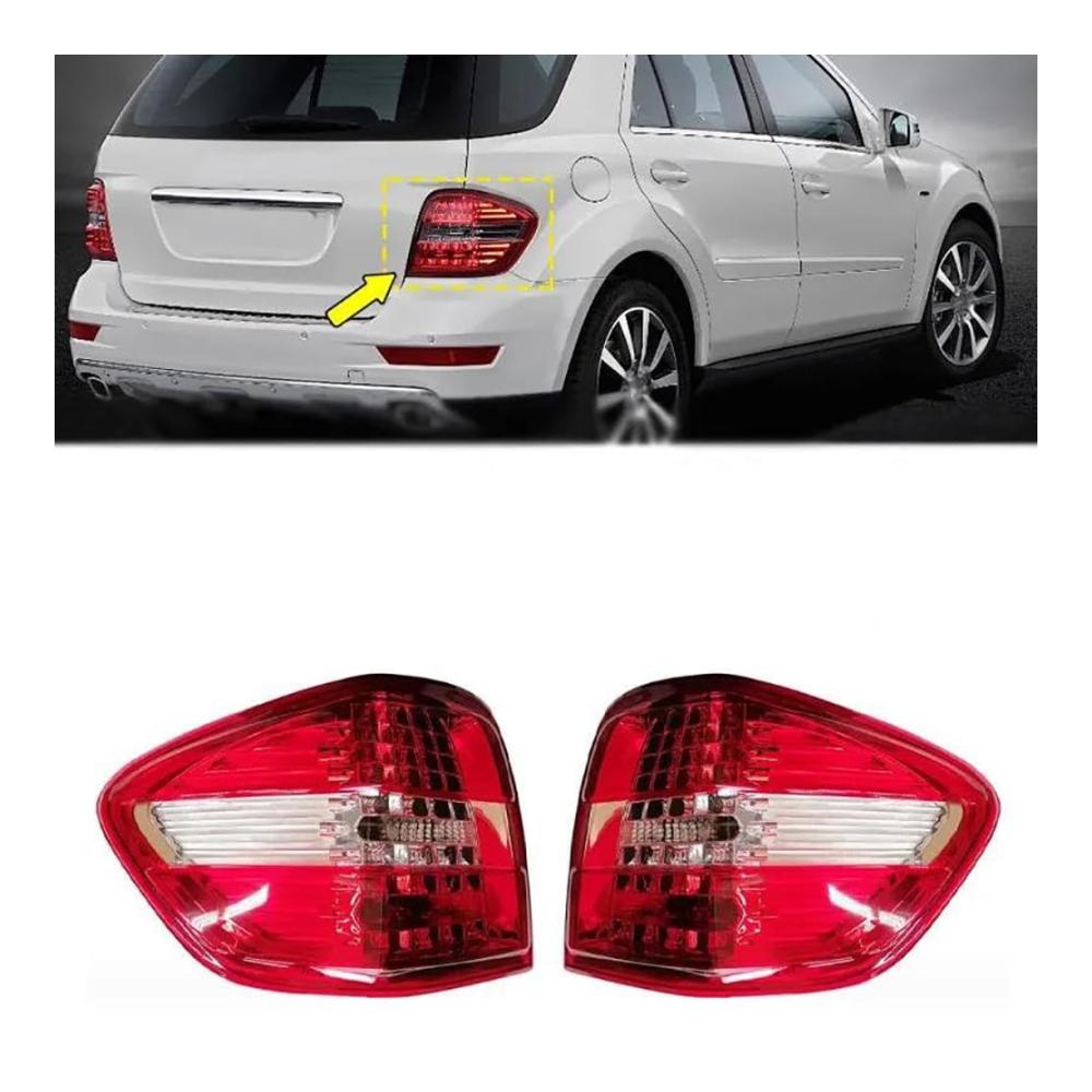 Upgrade Ihr Fahrzeug mit hochwertigen LED-Rückleuchten! Benz W164 ML300 ML350 2009-2011 Rücklicht-Komplettsets - Anhängerbeleuchtung inklusive - Linke Seite