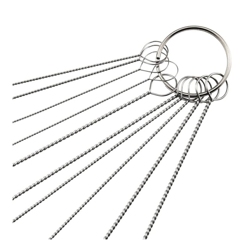 Effiziente Reinigung für Lackierpistolen & Zubehör | 10er Edelstahl-Reinigungsnadelset | Mini-Airbrush-Bürsten für gründliche Säuberung | Ideal für Airbrush-Spray und Luftbürsten
