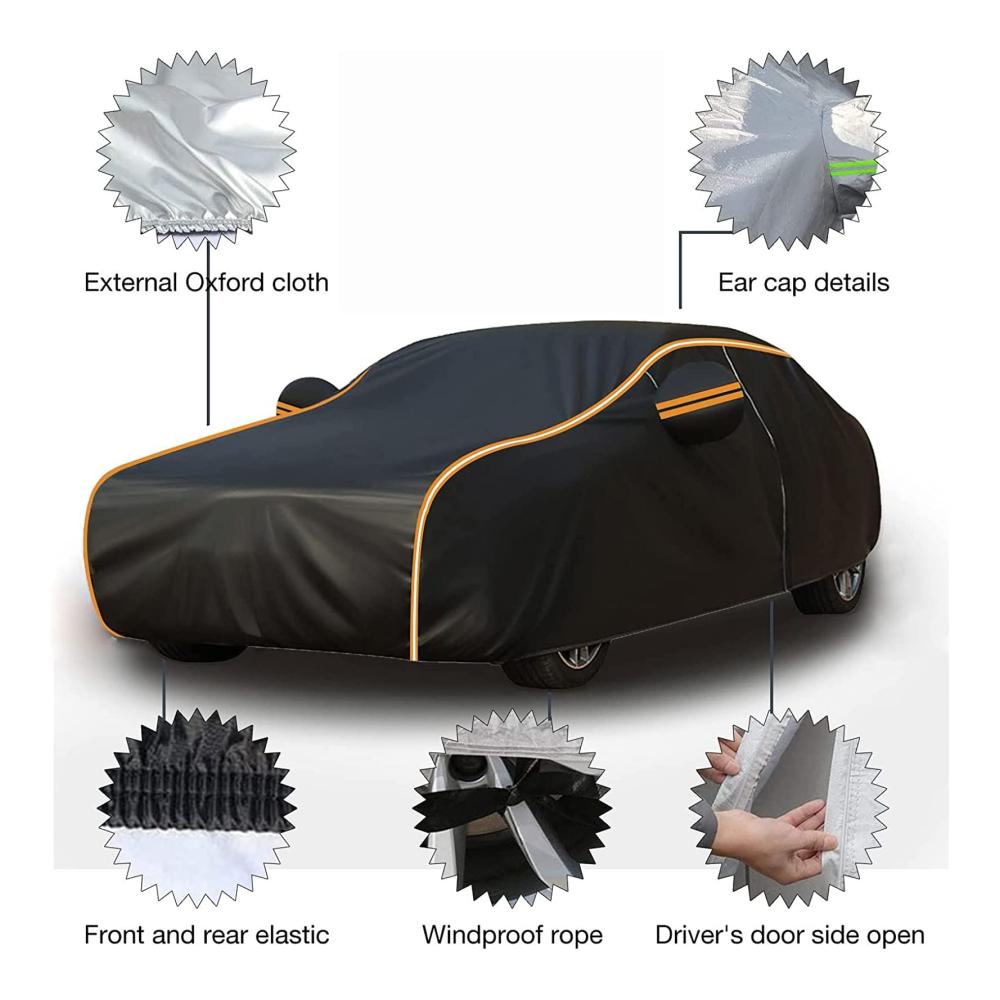 Premium Autoabdeckung für Nissan Murano Z51 | Komplette Autoabdeckungen für alle Jahreszeiten | Staubdicht wasserdicht UV-Schutz | Wetterfeste Schutzabdeckung für den Winter und Sommer | Farbe 22