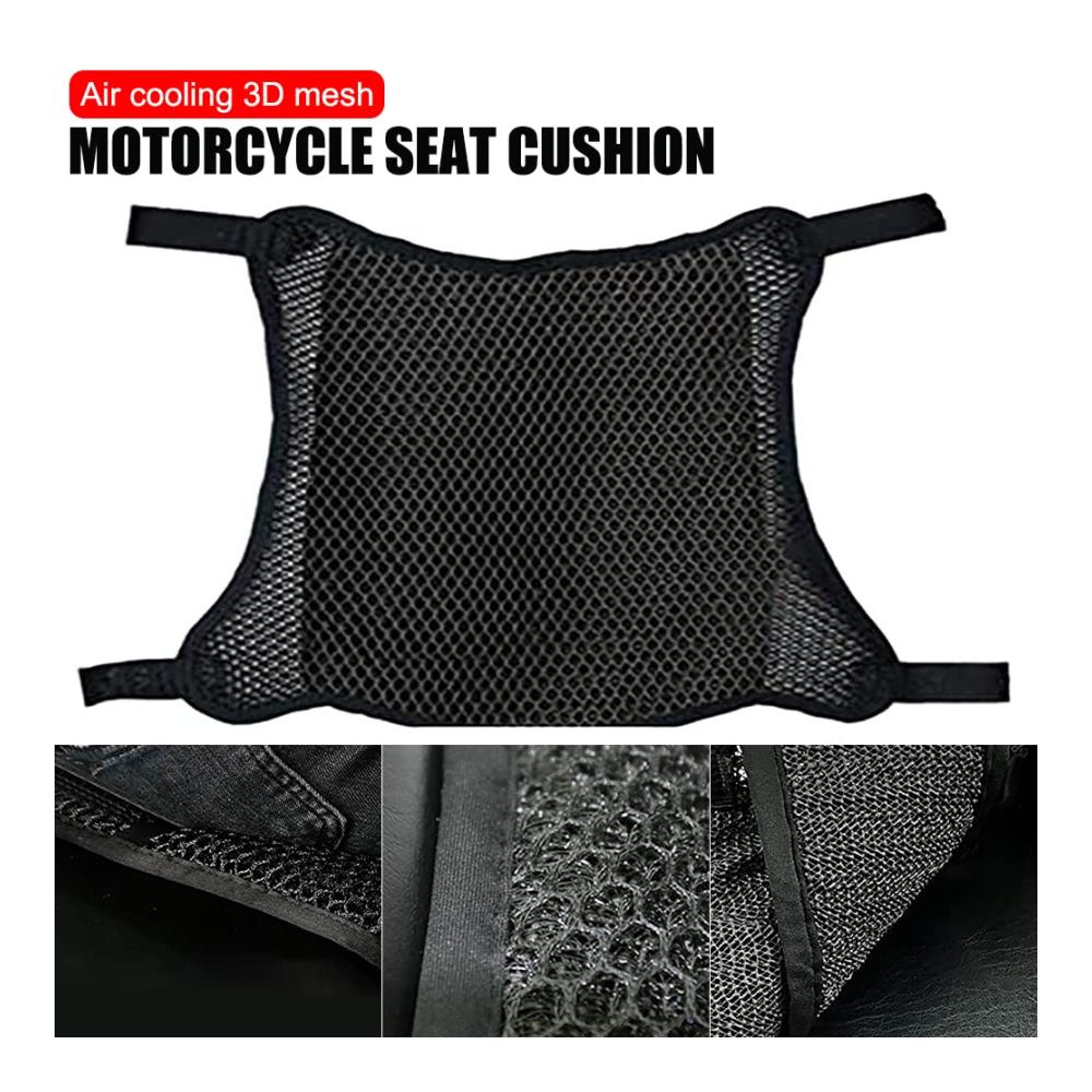 Schützender Universal Motorrad Sitzbezug | Atmungsaktive 3D Mesh Luftkühlung | Stoßfest & Hitzereduzierend | Komfortables Zubehör für längere Fahrten