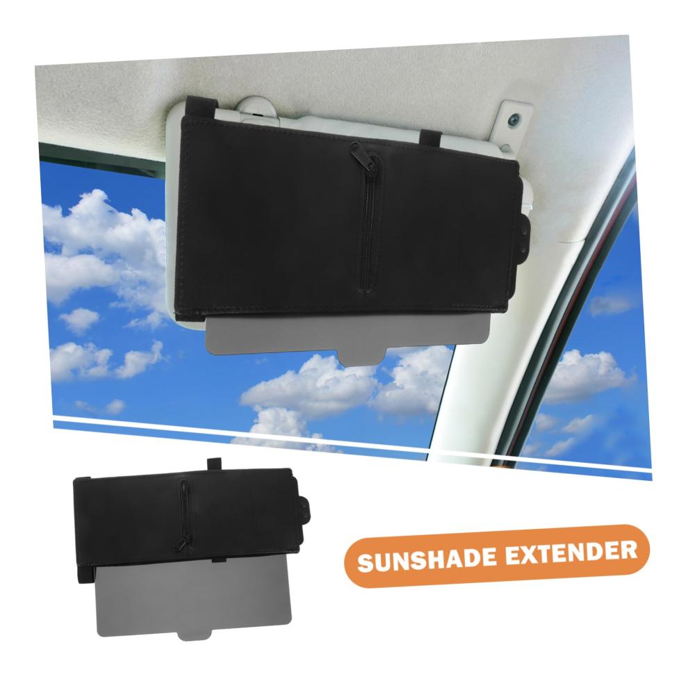 Auto Sonnenblende Reißverschluss Fensterschatten - Frontscheibe Visierverlängerung - Getönte Windschutzscheibenverlängerung - Sonnenschutz fürs Auto - Multifunktion Schallwand verlängern PP-Board - Premium Qualität
