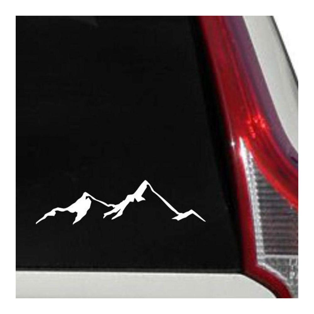 Autoaufkleber Berg-Form | 100 Stück | Wetterfest Vinyl Sticker Set für Fahrzeugkarosserie Fenster Stoßstange | Schwarz-Weiß Dekoration | Einfache Anwendung & Langlebigkeit | Trendiges Auto-Styling